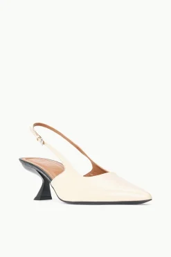 STAUD NEVE SLINGBACK HEEL  CREAM BLACK CREAMBLACK Best