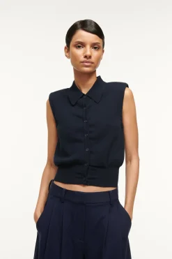 STAUD NOLA SWEATER   NAVY Best
