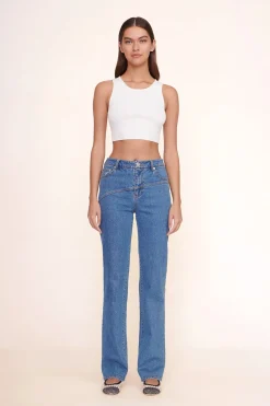 STAUD NOLAN PANT  MEDIUM WASH MEDIUMWASH Hot