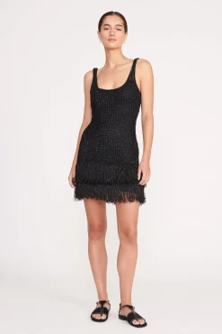 STAUD NOVA DRESS   BLACK New