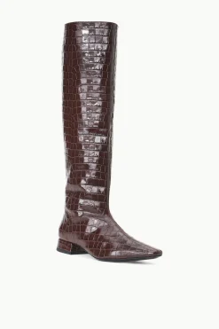 STAUD OLGA BOOT   CROC EMBOSSED ESPRESSO Outlet