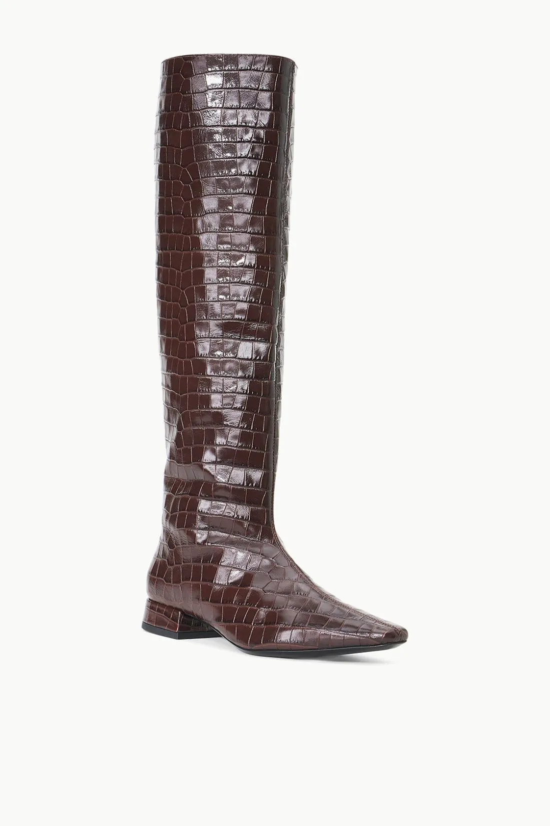 STAUD OLGA BOOT CROC EMBOSSED ESPRESSO Outlet