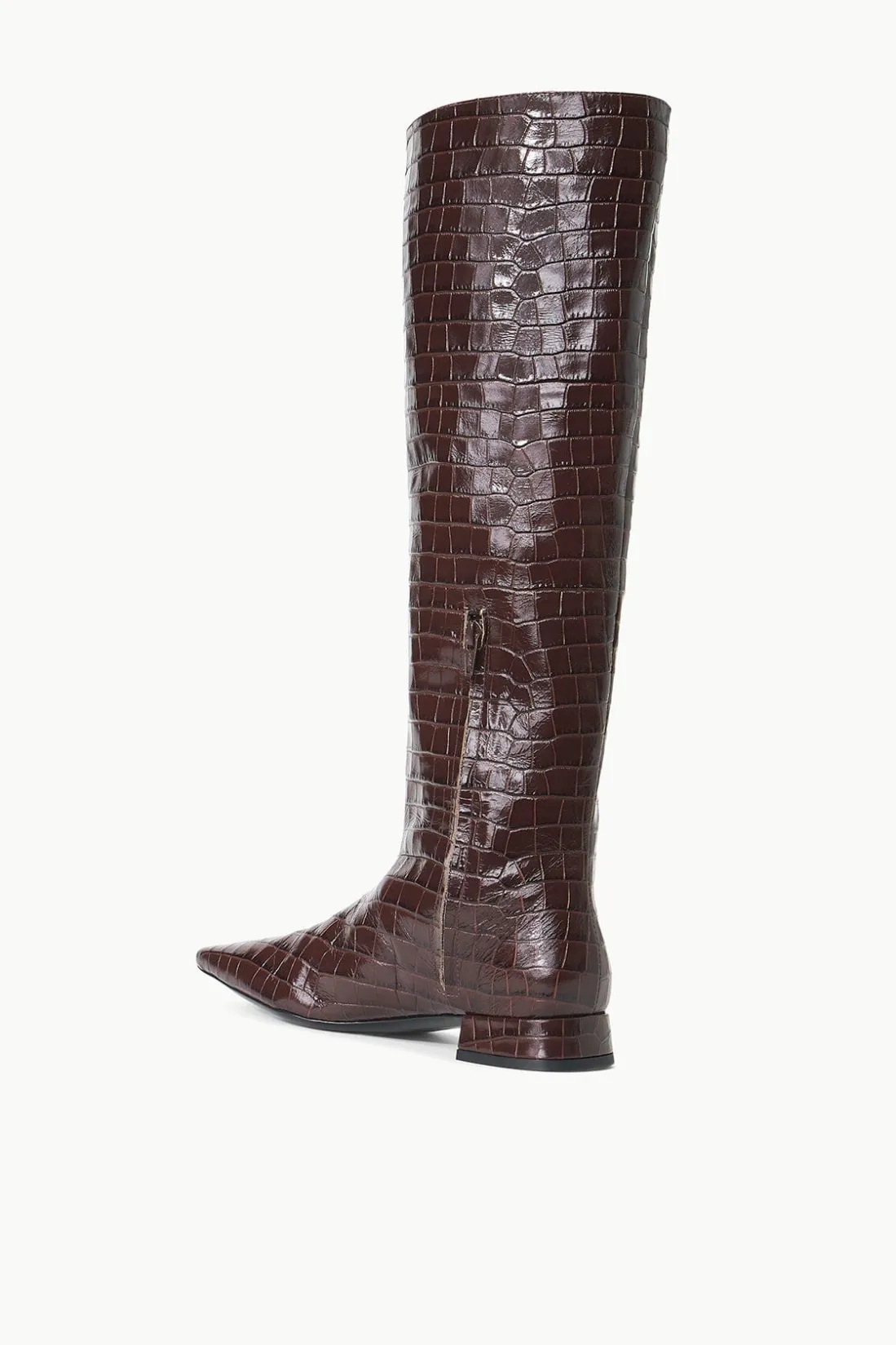 STAUD OLGA BOOT CROC EMBOSSED ESPRESSO Outlet