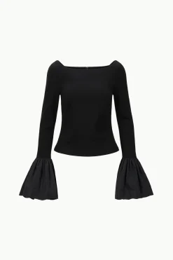 STAUD PAIGE TOP   BLACK Online