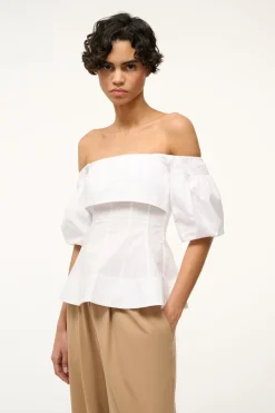 STAUD PALERMO TOP   WHITE