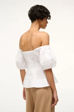 STAUD PALERMO TOP   WHITE