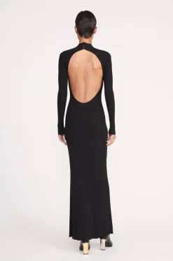 STAUD PALMIRA DRESS   BLACK Clearance