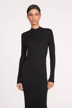 STAUD PALMIRA DRESS   BLACK Clearance