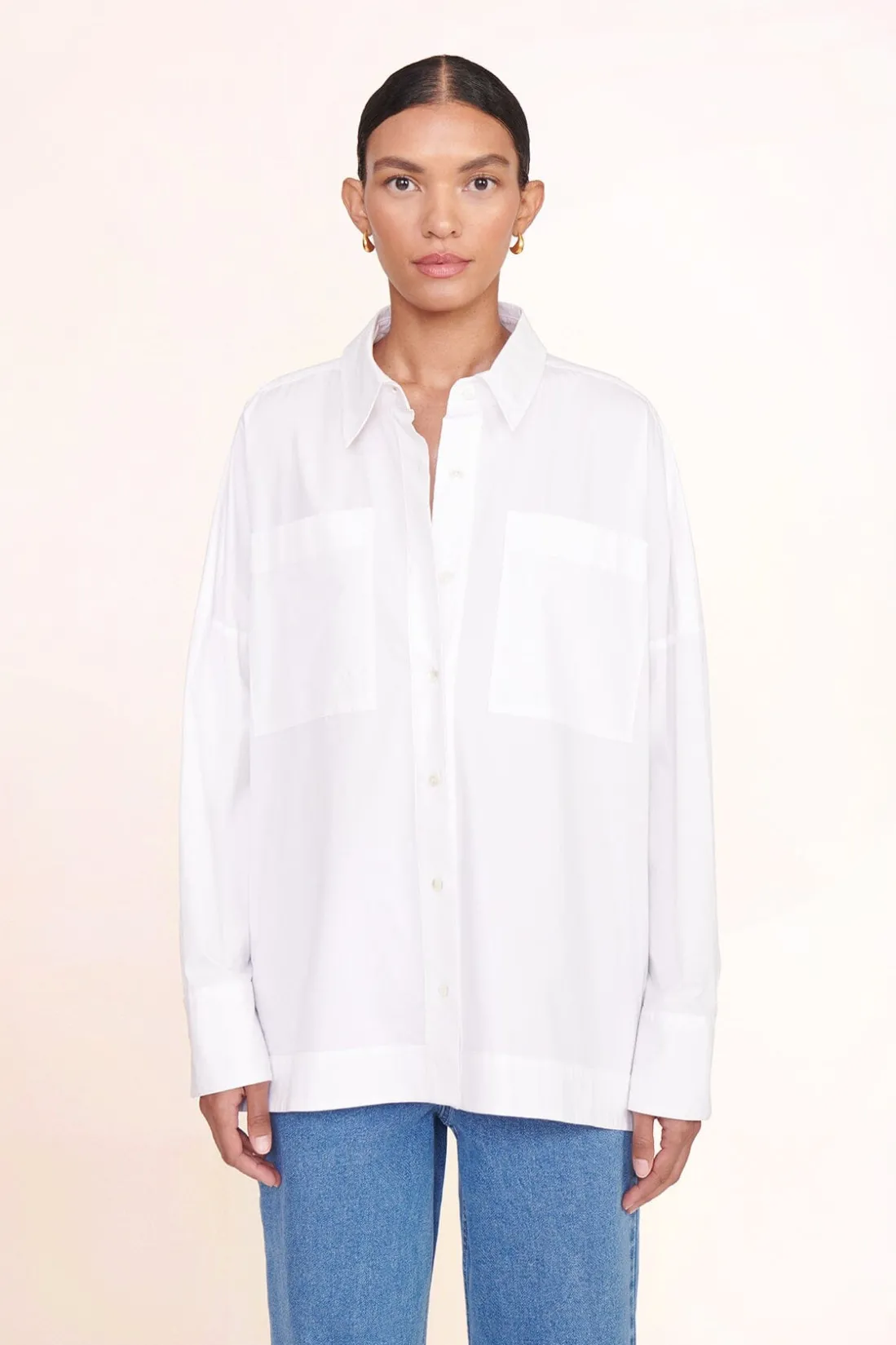 STAUD PAYTON TOP WHITE