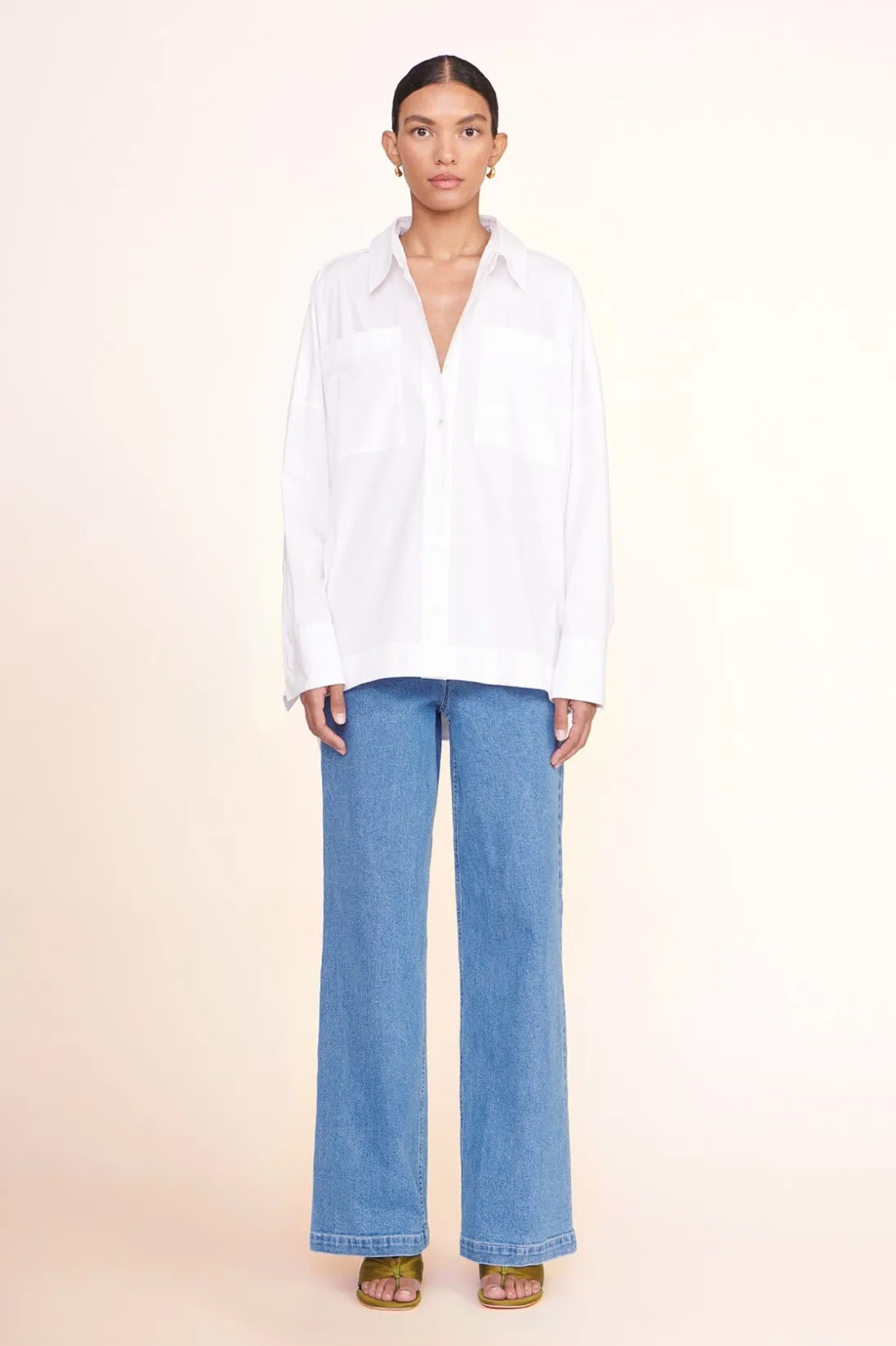 STAUD PAYTON TOP WHITE