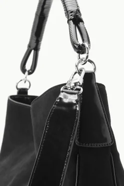 STAUD PERRY BAG   SUEDE BLACK New