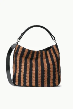 STAUD PERRY BAG  BLACK TAN SEASHORE STRIPE BLACKTANSEASHORESTRIPE Discount