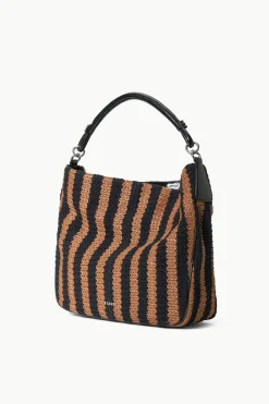 STAUD PERRY BAG  BLACK TAN SEASHORE STRIPE BLACKTANSEASHORESTRIPE Discount