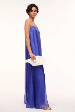 STAUD PESCE LEATHER CLUTCH   PAPER