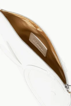 STAUD PESCE LEATHER CLUTCH   PAPER