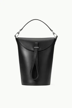 STAUD PHOEBE CONVERTIBLE BUCKET BAG   BLACK New