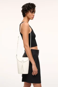 STAUD PHOEBE CONVERTIBLE BUCKET BAG PAPER Sale