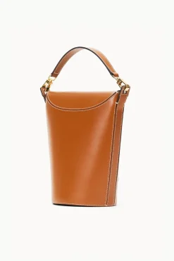 STAUD PHOEBE CONVERTIBLE BUCKET BAG   TAN