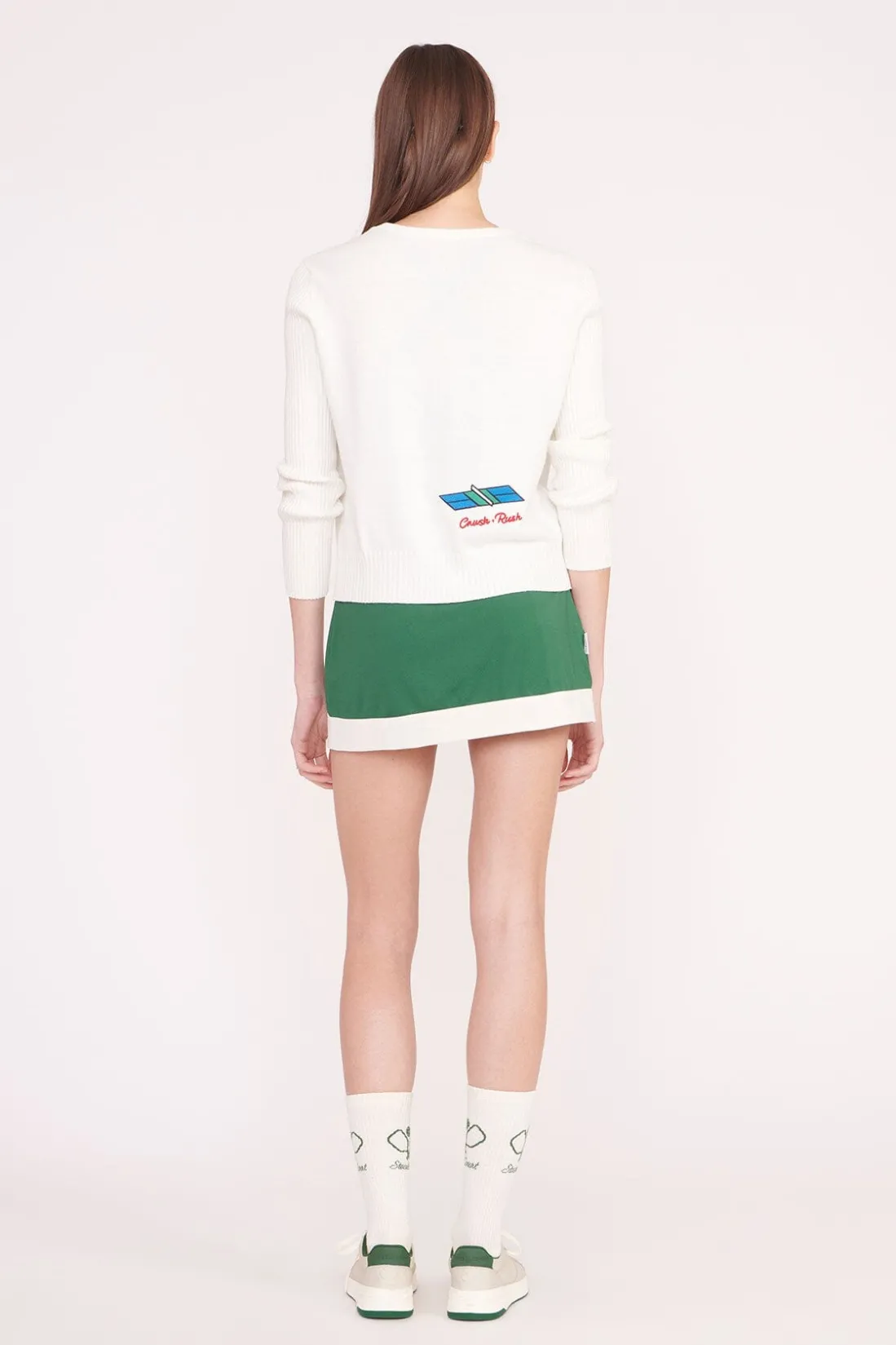 STAUD PICKLER SWEATER IVORY Discount