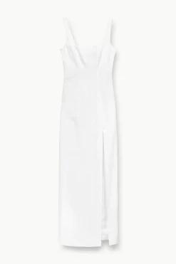 STAUD PORTRAIT DRESS   WHITE Sale