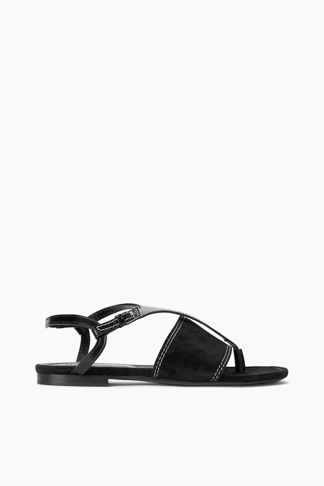 STAUD PURA VIDA FLAT SANDAL BLACK Clearance