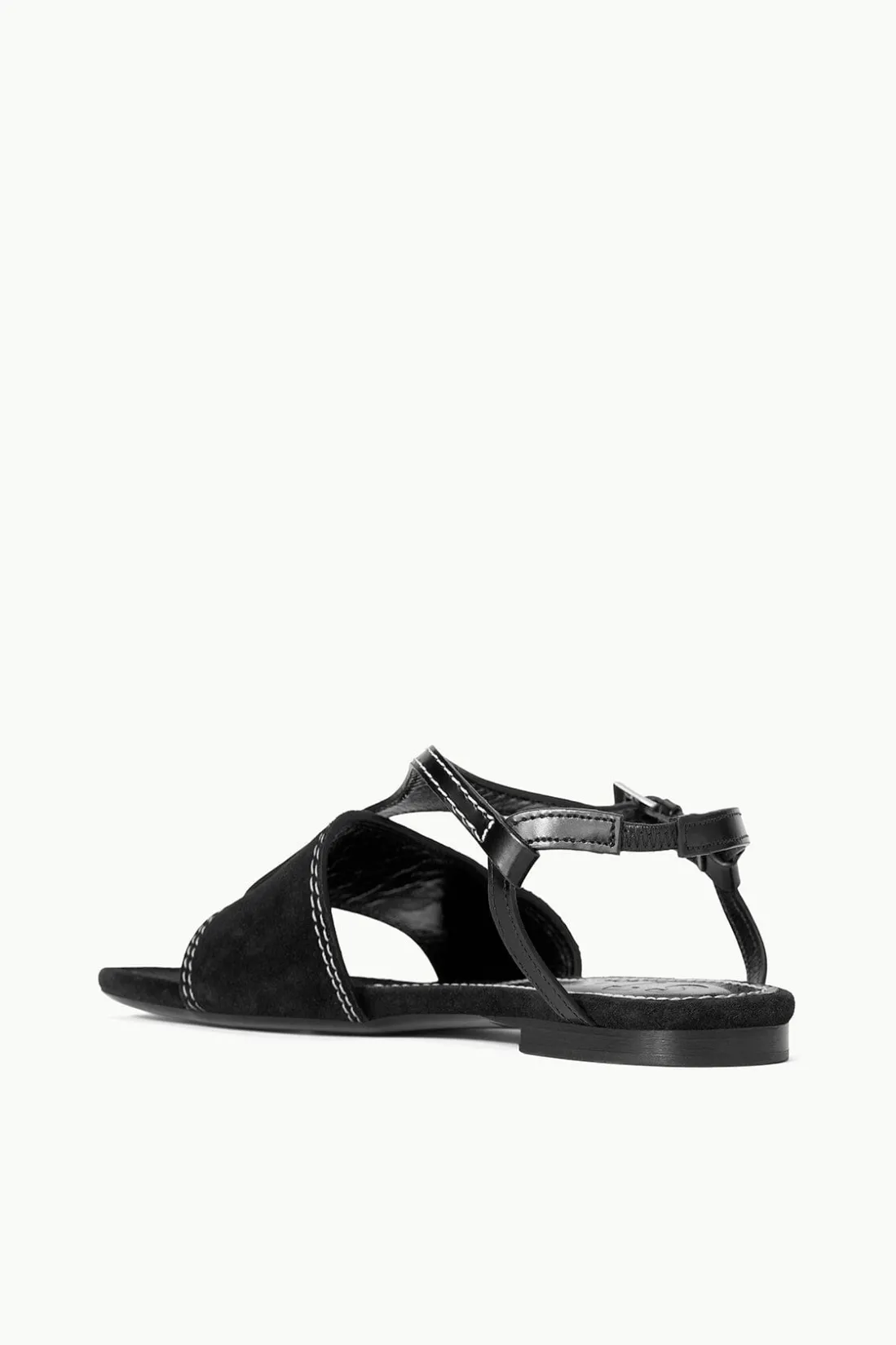 STAUD PURA VIDA FLAT SANDAL BLACK Clearance