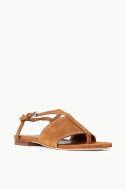 STAUD PURA VIDA FLAT SANDAL   TAN