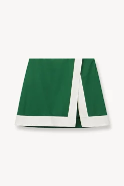 STAUD RALLY SKIRT  COURT GREEN IVORY COURTGREENIVORY