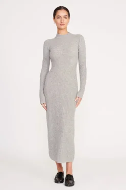 STAUD RAMONA DRESS  HEATHER GREY HEATHERGREY Discount
