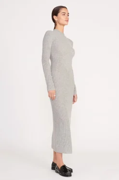 STAUD RAMONA DRESS  HEATHER GREY HEATHERGREY Discount