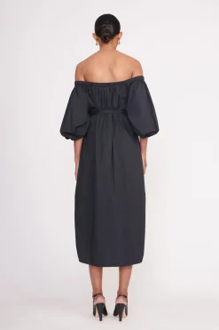 STAUD REESE DRESS   BLACK Discount