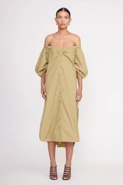 STAUD REESE DRESS KHAKI New