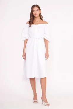 STAUD REESE DRESS   WHITE Online
