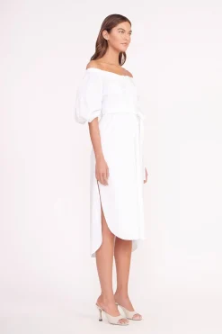 STAUD REESE DRESS   WHITE Online