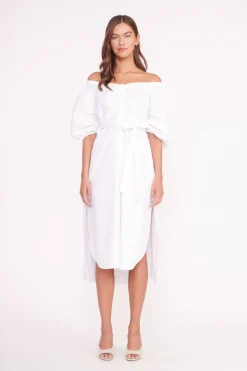 STAUD REESE DRESS   WHITE Online