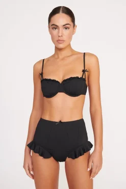 STAUD RHETT BIKINI TOP   BLACK New