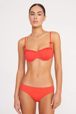 STAUD RHETT BIKINI TOP  RED ROSE REDROSE Hot
