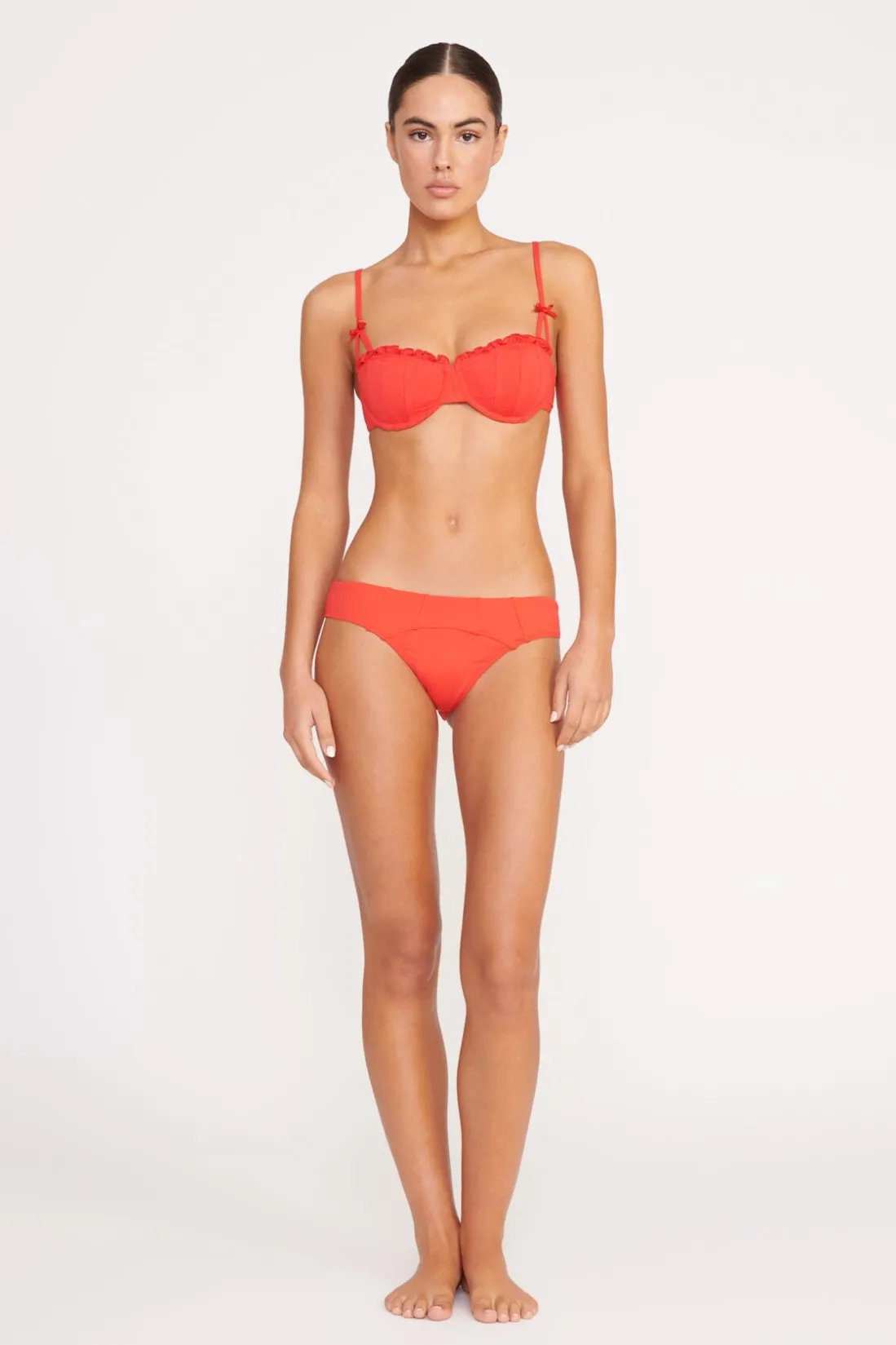 STAUD RHETT BIKINI TOP RED ROSE REDROSE Hot