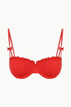 STAUD RHETT BIKINI TOP RED ROSE REDROSE Hot