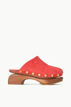 STAUD RHODES CLOG  RED ROSE REDROSE Outlet