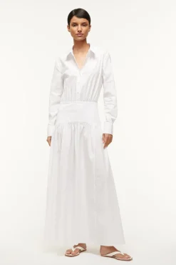 STAUD ROCCO DRESS   WHITE Online