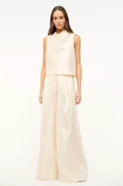 STAUD ROCHELLE TOP   IVORY Best