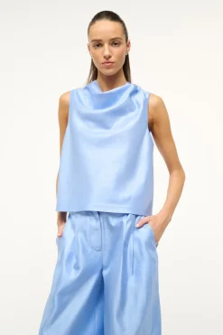 STAUD ROCHELLE TOP   PERIWINKLE Discount