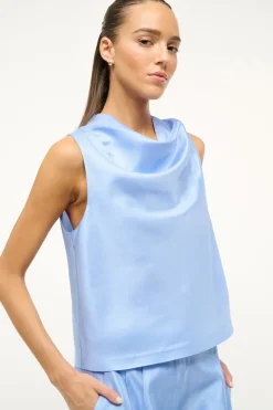STAUD ROCHELLE TOP   PERIWINKLE Discount