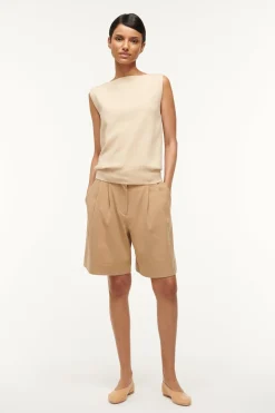 STAUD ROCKI SWEATER   CAMEL Sale