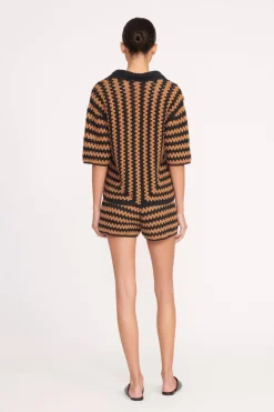 STAUD SAMARA SHORT BLACK TAN SEASHORE STRIPE BLACKTANSEASHORESTRIPE Online