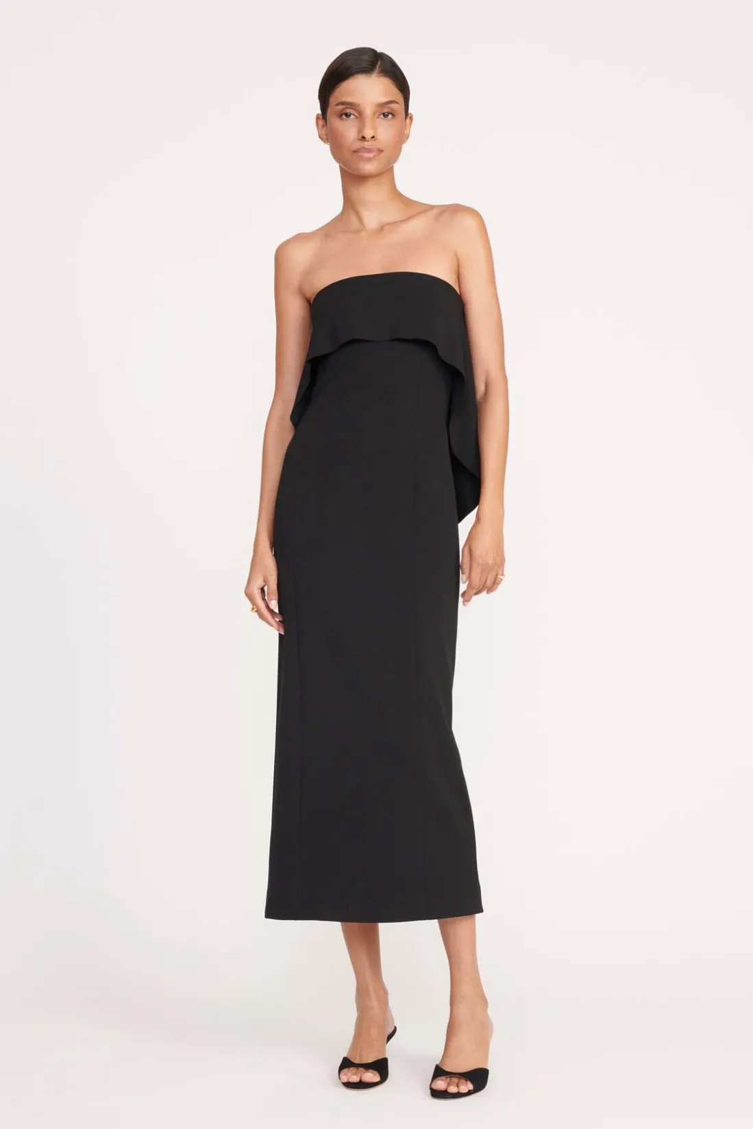 STAUD SCARLETT DRESS BLACK Outlet