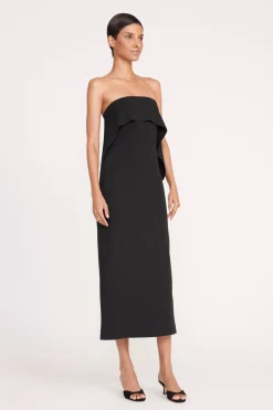 STAUD SCARLETT DRESS BLACK Outlet
