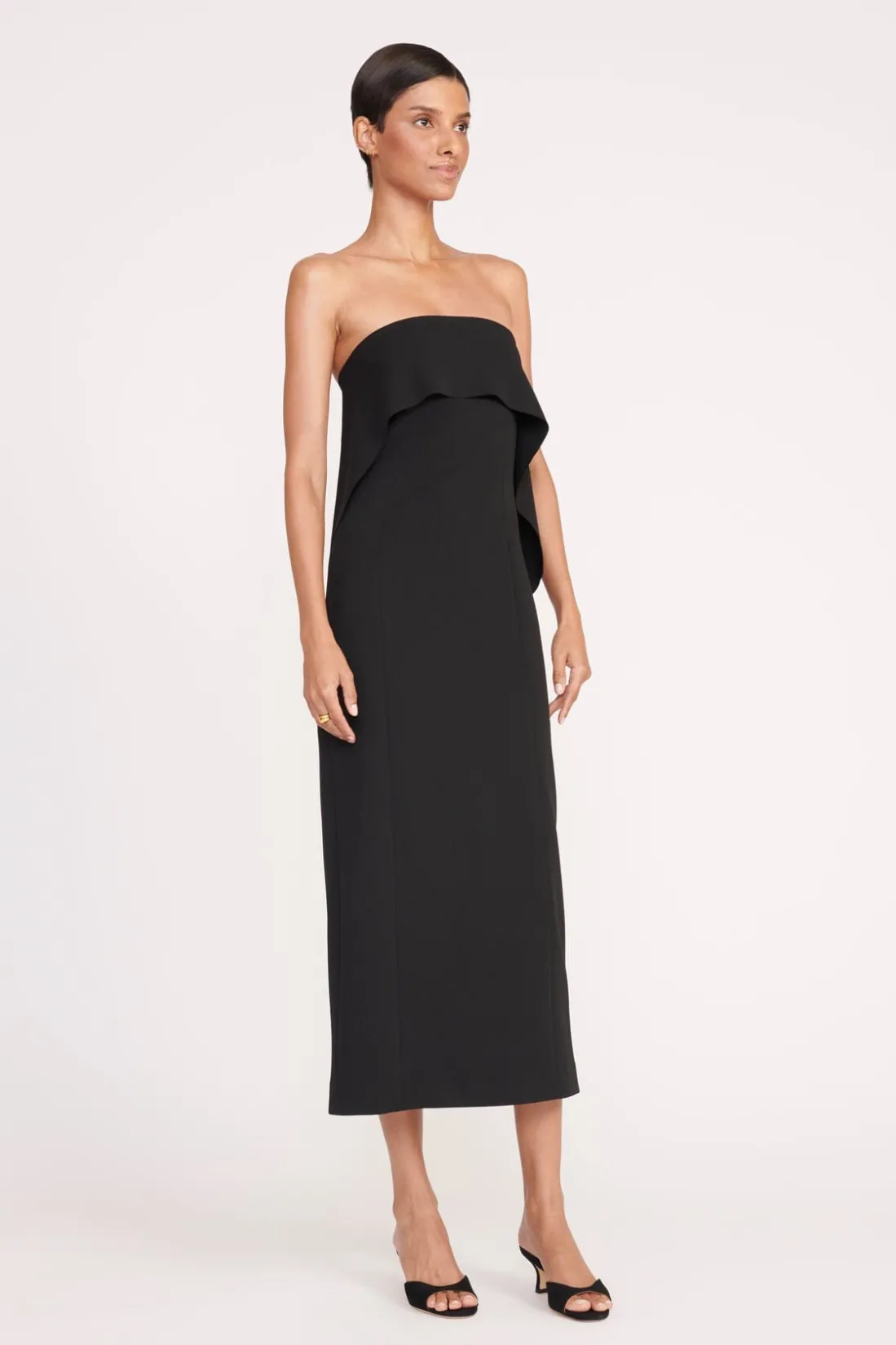 STAUD SCARLETT DRESS BLACK Outlet