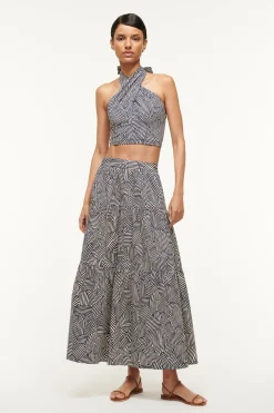 STAUD SEA SKIRT  NAVY MOSAIC NAVYMOSAIC Hot